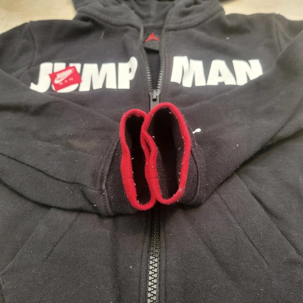 VTG Nike‎ Air Jordan Boys 4-5 Years Kids Zip Jumpman Sweatshirt Hoodie Youth